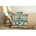 thumbnail image 2 of Ambesonne Nautical Throw Pillow Cover 2 Pack, Rustic Anchor Wooden Look, 18", Teal Seafoam Pale Brown, 2 of 7