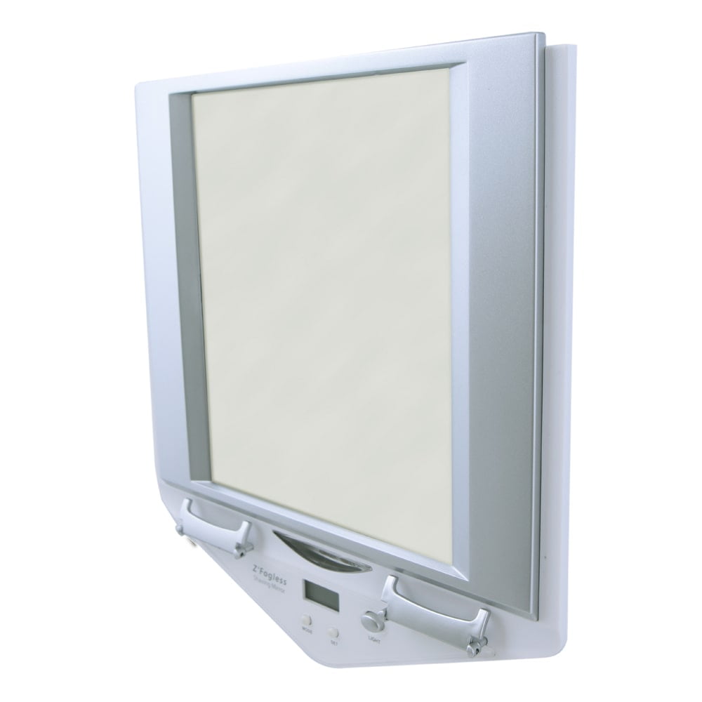 Zadro Z 39 Fogless Fog Free Led Lighted Shower Mirror With Lcd Zadro Z 39 Fogless Fog Free Led Lighted Shower Mirror With Lcd Clock White Com