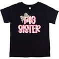 thumbnail image 4 of Big Sister Bow Shirt for Infant Toddler and Youth Girls Trendy New Sister Graphic Tee Black Shirt 12 Months, 4 of 5