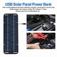 thumbnail image 3 of Knadgbft Portable 12V/30W Solar Panel Battery Charger Maintainer, silicon Black, 7 Count, 3 of 9