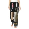 thumbnail image 1 of Fotbe Two Bottles Of Red And White Wine Pantalones de Pijama para Mujer, Pantalones de Dormir, Pantalones Pj con Cordón y Bolsillos-Medium, 1 of 6