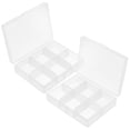 thumbnail image 4 of SHOWERORO 2Pcs Clear Photo Box Storage Organizer Plastic Container for Desktop Parts and Accessories, 4 of 8