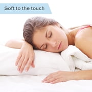 White Classic T-200 Heavy Weight Cotton/Poly Pillowcases, White, Standard, 24 Count