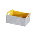 thumbnail image 4 of Ruiboury Multi Storage Baskets Organizer For Cables Toys Collapsible For Easy gray+yellow 30x24x15cm 5Set, 4 of 6