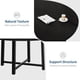 thumbnail image 4 of 47 - pulgada round dining mesa para 4, moderno industrial style, thick tabletop, sturdy metal base, space - saving, negra - perfect kitchen y dining room muebles, 4 of 7
