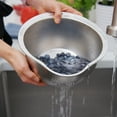 thumbnail image 5 of Joyce Chen Stainless Steel Rice Strainer Bowl Rice Washer Colander, 5 of 6
