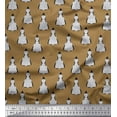 thumbnail image 1 of Soimoi Polyester Crepe Fabric Penguin Ocean Fabric Prints by Yard 52 Inch Wide, 1 of 3