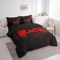 thumbnail image 3 of Homewish 3D Game Console Bedding Comforter Set 7pcs for Boys, Neon Red Gamepad Queen Bedding Sets, Modern Video Game Player Reversible Queen Sheet Sets, Super Cozy Room Decor, 3 of 7