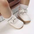thumbnail image 2 of Baby Girl Shoes Non Slip Soft Sole PU Leather Infant Toddler Mary Jane Flats First Walker Crib Dress Oxford Shoes 3-18 Months, 2 of 7