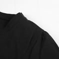 thumbnail image 4 of CHOK Économies d'Été Liquidation 2024! Robe Ample Col en V Manches Courtes en Coton et Lin pour Femmes Été Automne, 4 of 7