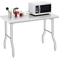 thumbnail image 2 of Heavy Duty Folding Stainless Steel Workbench – 620LB Capacity, No Assembly, Portable Metal Table for Kitchen, Garage, Restaurant, Laundry, and Camping, 2 of 7