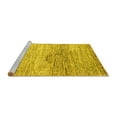 thumbnail image 2 of Ahgly Company Machine Washable Indoor Rectangle Abstract Yellow Modern Area Rugs, 8' x 12', 2 of 4