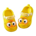 thumbnail image 5 of Hessimy Big Kids Cloud Slippers Little Children Thick Sole Slippers Cute Cartoon Beach Slides for Toddler Non Slip Boys Girls Summer Shoes slippers kids indoor(Yellow,8), 5 of 5