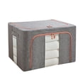 thumbnail image 2 of Large Capacity Storage Bag, Clear Window Organizer, Thick Fabric Comforters, Foldable Design, Sturdy Zipper, for Bedrooms, Bedding Blankets, 24L Size, Home Organization, Laundry Room Akmoler, 2 of 8