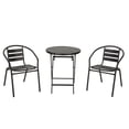 thumbnail image 1 of Set Bistro Mainstays 70 x 60 cm Negro de Metal 3 Piezas, 1 of 4