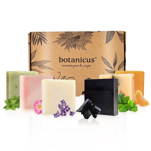 Set de Jabones Artesanales Botanicus Suaves y Refrescantes 6 piezas