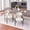Beige + Foam + Metal + Dining Room, variant on Modern Upholstered Bar Stool Set of 2 – 30" Seat Height, Gold-Accented Armrests, Beige Fabric & Black Metal Frame, Ergonomic Design for Kitchen Island & Dining Counter