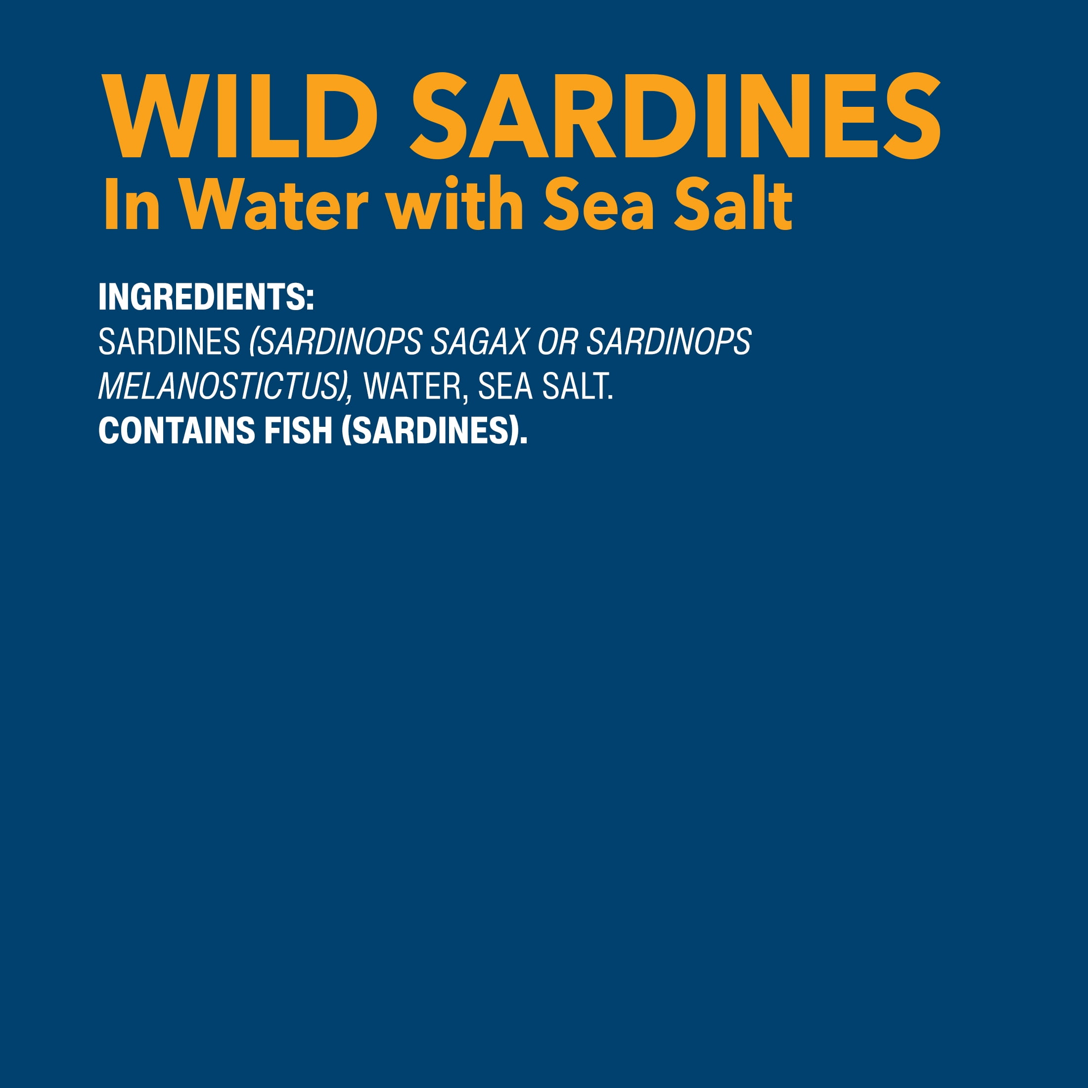 Wild Planet Wild Caught Sardines in Sea Salt Water, 4.4 oz Can