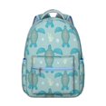 thumbnail image 1 of Cartoon Sea Turtle and Coral Reef Student Backpack Durable Waterproof School Bag, Adjustable Straps, Breathable Foam Padding, Large Capacity for Outdoor Activities and Beach, 1 of 5