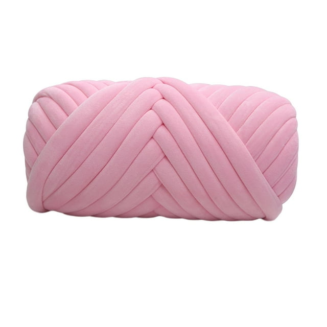 Hilo grueso voluminoso de 0,5 kg Macarena Rosado Hilo grueso de terciopelo