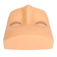 thumbnail image 1 of Cabeza de Maniquí de Pestañas Con Pestañas de 3 Capas, Cabeza de Maniquí de Maquillaje de Silicona Suave, Suministros de Extensión de Pestañas Faciales para Práctica de, 1 of 7
