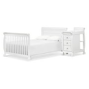 DaVinci Kalani 4-in-1 Convertible Crib & Changer in White