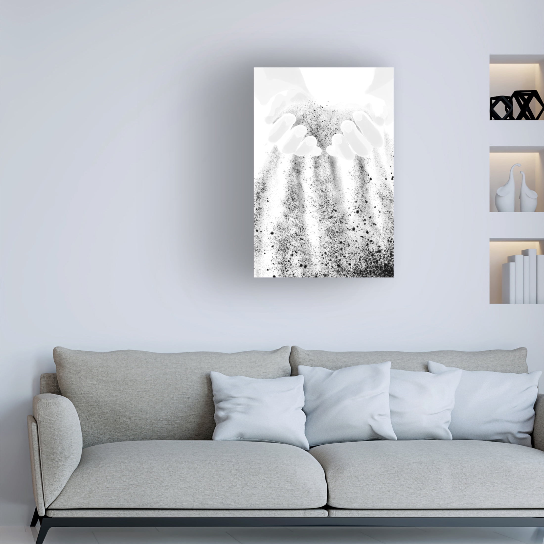 Trademark Fine Art Pictufy Studio Hands Sand Canvas Wall Art