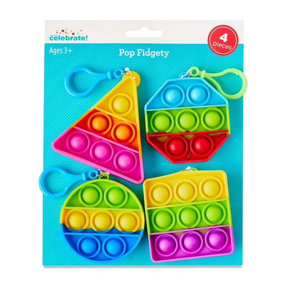 Multicolor Pop Fidgety Party Favors, 4 Count, by Way To Celebrate