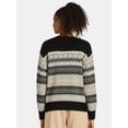 thumbnail image 4 of Time and Tru Women's and Women's Plus Fair Isle Pullover Sweater, Midweight, Sizes XS-4X, 4 of 7