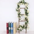 thumbnail image 1 of Simulation Flower Eye-catching Realistic Looking Plastic Artificial Rose Flower Vine Hanging Decor for Garden, 1 of 7