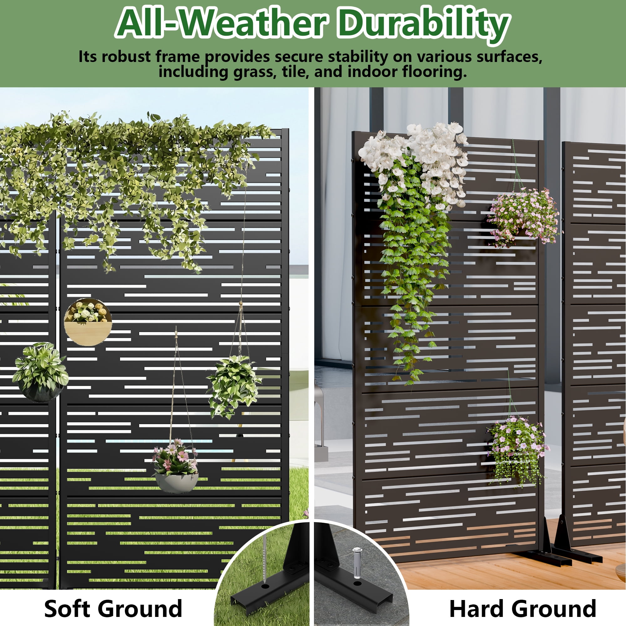 Metal Privacy Screen Panel Pattern