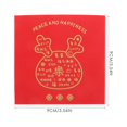 thumbnail image 2 of IFANLANDOR Spring Festival Red Packets Red Paper 12Pcs 3.5x3.5x0.04In, 2 of 8