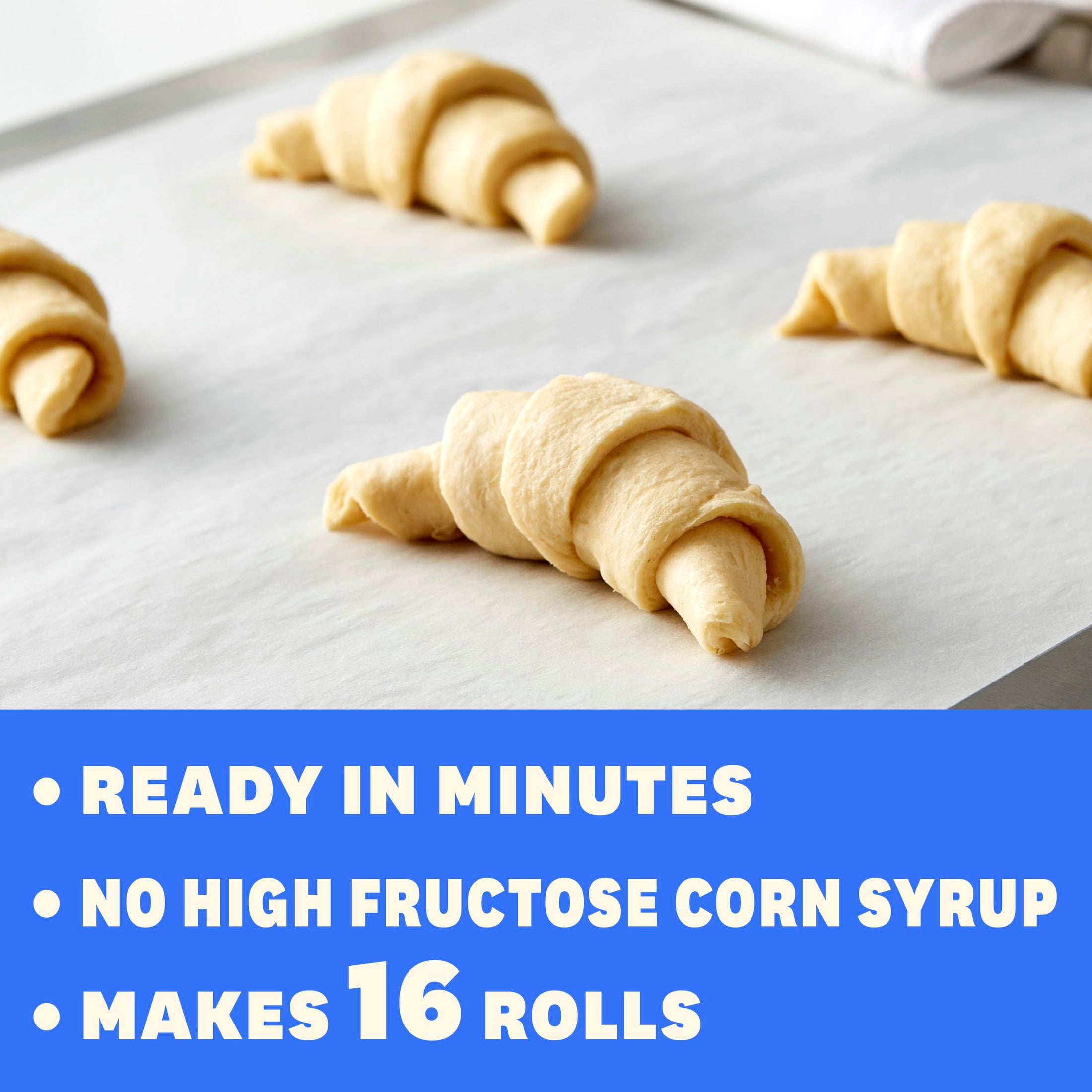 Pillsbury Crescent Rolls, Original Refrigerated Canned Pastry Dough, Value 2-Pack, 16 Rolls, 16 oz