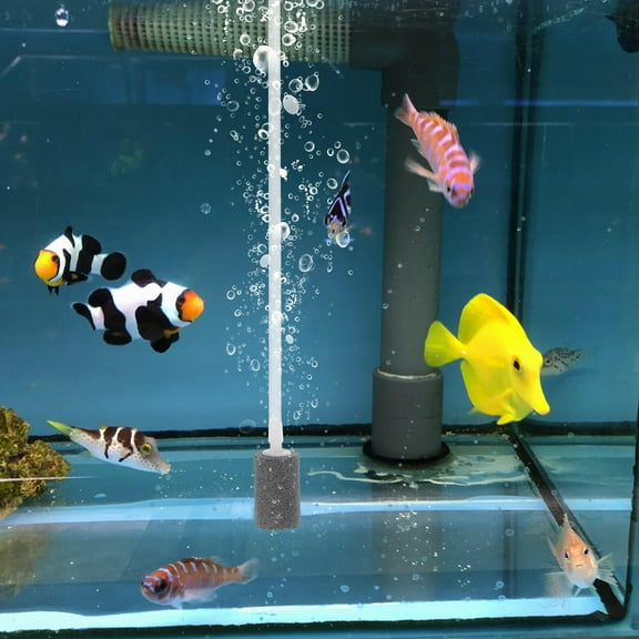 ROSENICE Aquarium Air Stones Oxygen Pump Black Plastic Hydroponic System Aquarium Enthusiasts 1Set