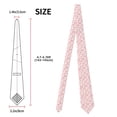 thumbnail image 3 of Naloa Cute Rabbit Carrot Print Solid Color Tie Formal Necktie for Men，Suitable for business, daily life, work, 3 of 5
