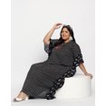 thumbnail image 5 of Oussum Women's Plus Size Frill Caftans Polyester Kaftan Dress Beach Cover-Up for Ladies, 5 of 5