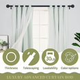 thumbnail image 4 of Black Adjustable Curtain Rods for Windows:Farmhouse Heavy Duty Curtain Rod for Bedroom Living Room,Boho Decorative Rustic Drapery Rods with Vintage Coastal Finials,Matte Black 2 Pack 18-45", 4 of 8