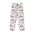thumbnail image 4 of Goofa Cute Dog Printed Soft Pajama Pants for Men, Wide Leg Comfy Casual Lounge Yoga Pants-, 4 of 9
