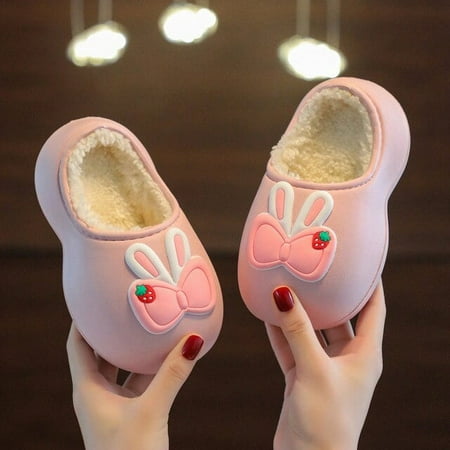 

Kids Slippers Sanrio HelloKitty Cartoon Thicken Cotton House Slippers Girls Cute Waterproof and Disposable Slippers In Winter