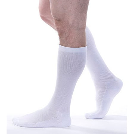 

Allegro Unisex 10-15 mmHg Cushioned 196 Walking Sock (White) Medium