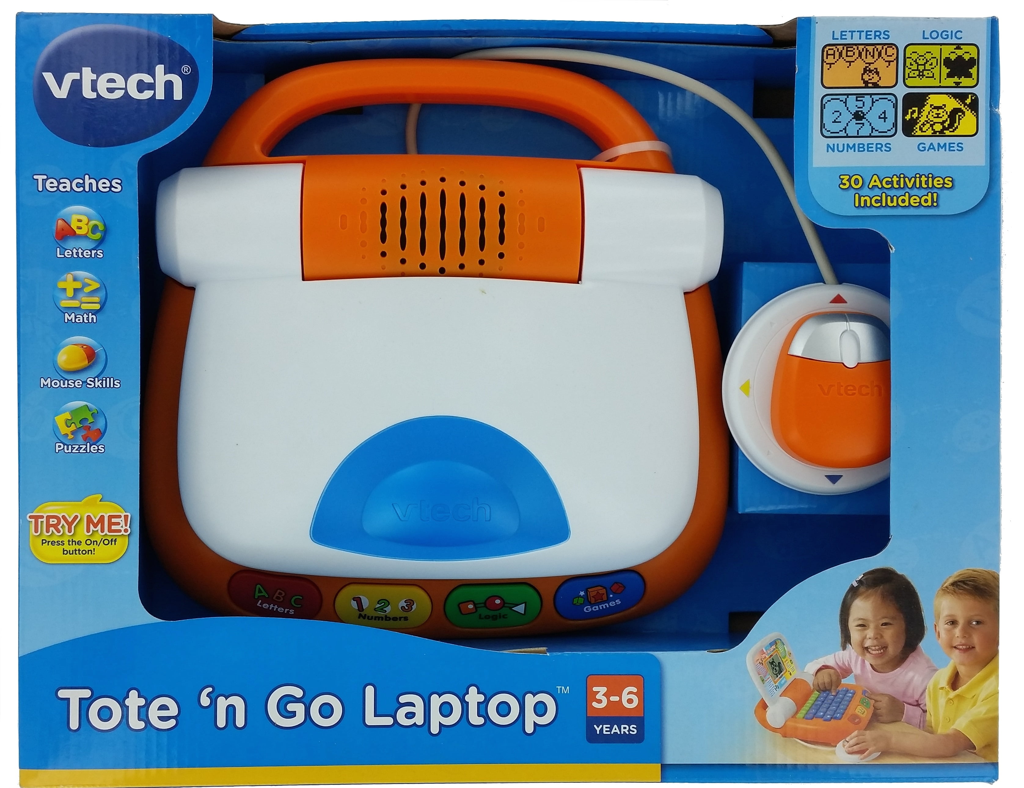 Orange VTech Tote and Go Laptop 
