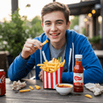 thumbnail image 3 of KwikMeal Sweet Chili Sauce | Made with Fresh Peppers & Garlic | No Preservatives | Perfect Dip for Fried Chicken, Fries, Nachos, Rolls & Snacks | Excellent for Glazing and Stir Fry. 14 Oz (Pack of 2), 3 of 8