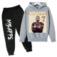 thumbnail image 3 of Ropa para niños Conjunto de sudadera con capucha para niños y pantalones de sudadera Conjunto deportivo de 2 piezas para niños y niñas Ropa estampada de Mbappé, 3 of 5