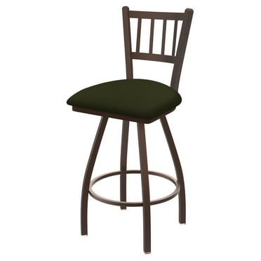 XL 810 Contessa 30" Swivel Bar Stool with Bronze Finish and Canter Pine Seat