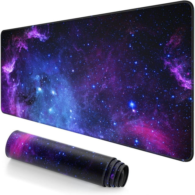 Extended Large Mouse Pad XXL Gaming Mousepad . x . Big Computer Keyboard Desk Pad Mouse Mat with Stitched Edges and Base for Office Gaming Marble