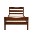 thumbnail image 4 of Twin Size Wood Platform Bed with Headboard and Wooden Slat Support, 4 of 7