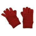 thumbnail image 2 of Dyfzdhu Winter Unisex Knitted Wool Warm Gloves Solid Color Fingerless Mitts Cold Gloves, 2 of 3