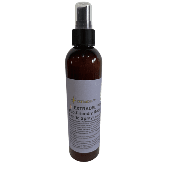 EXTRADEL Room Spray & Fabric Freshener (Lavender & Cedarwood), Odor Eliminating, Essential Oil Scent, Plant-Based, 8 fl oz