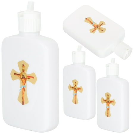 

6pcs Empty Holy Water Bottles Catholic Christian Holy Water Bottle Cross Container