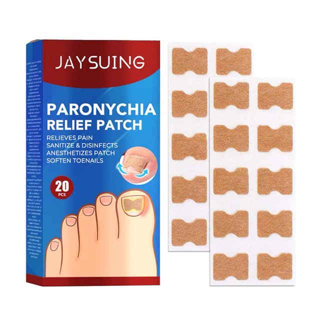 Parche de uñas 20 piezas, parche de reparación de uñas transpirable e indoloro, reduce el dolor para uso diario